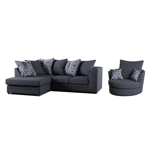 CLX Sofa Missy Corner Sofa and Swivel Chair Set Wayfair.co.uk
